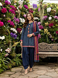 Indigo Bloom – 3-Piece Printed Patiala Suit