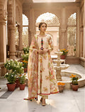 Amber Bloom Flared 3-Piece Anarkali Suit
