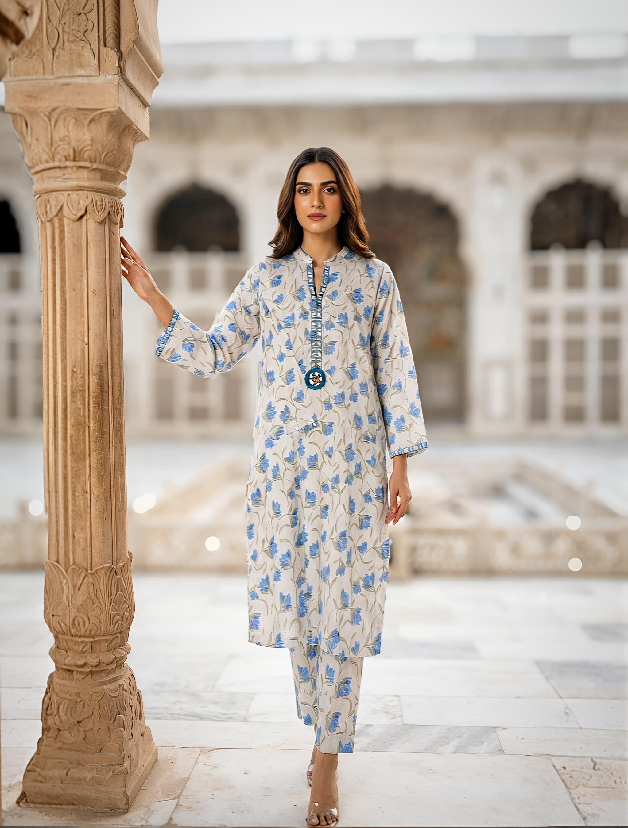Serene Cornflower Summer Ensemble
