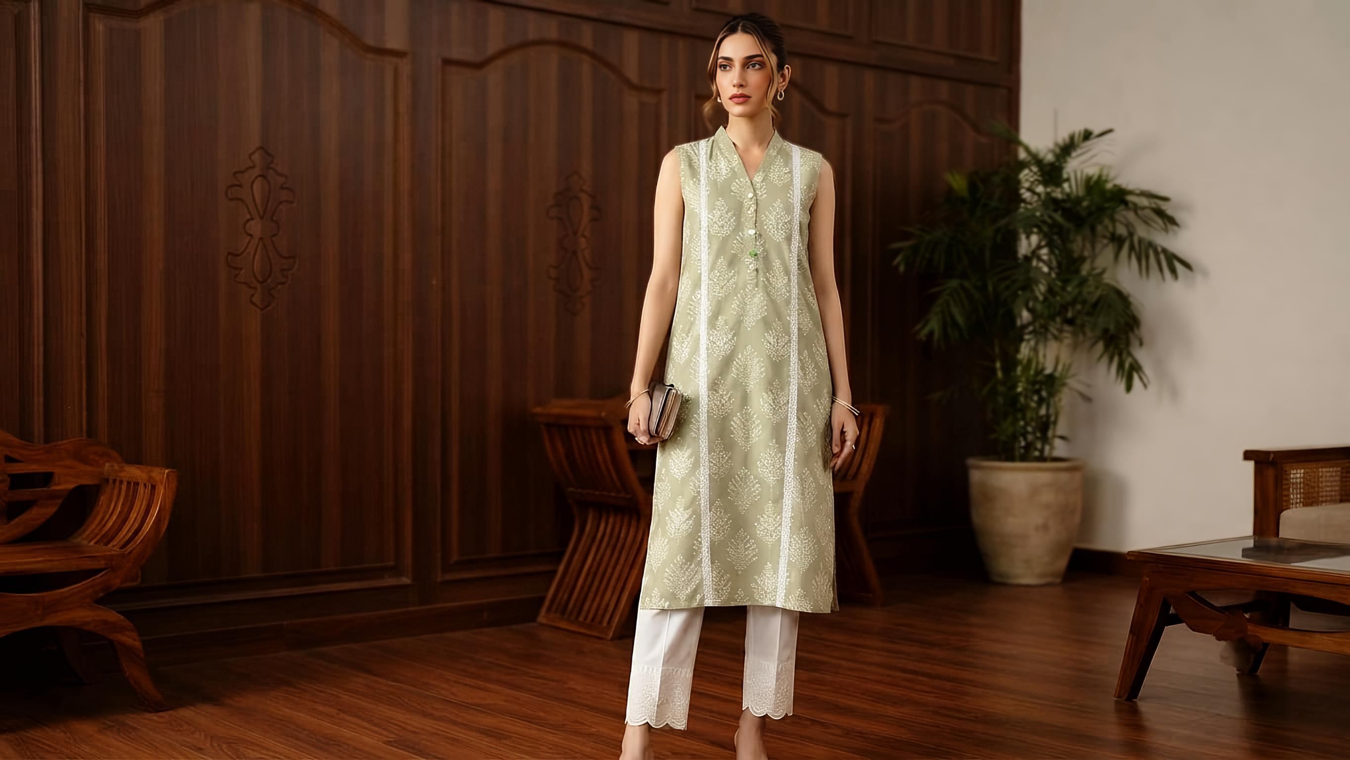 Verdant Minimalist Summer Ensemble