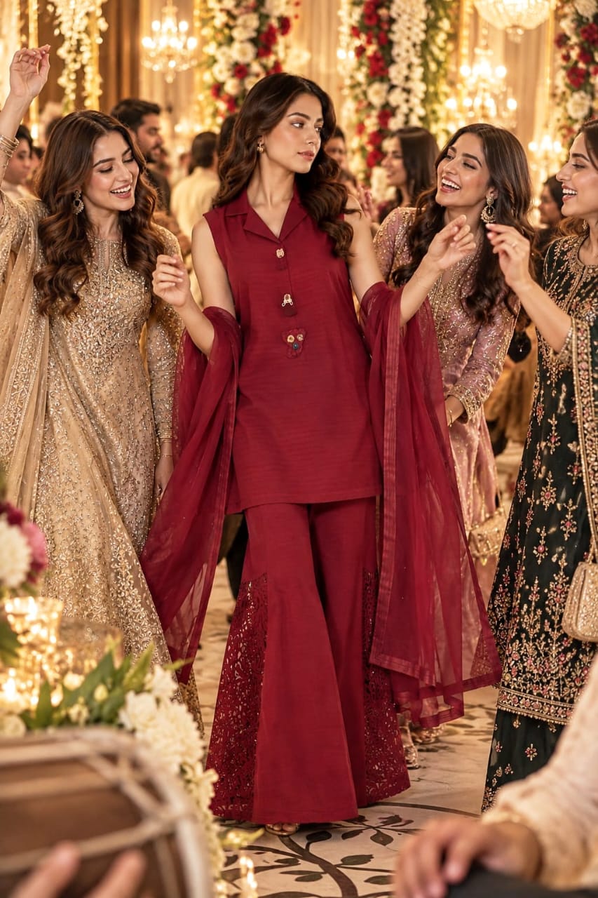 Wine Rose 3-piece