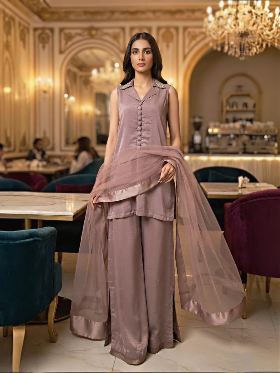 Blush Royale | Luxury Velvet 3-Piece