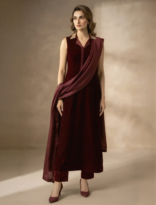 Cocoa Royale | Luxury Velvet 3-Piece
