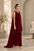 Crimson Allure | Luxury Velvet 3-Piece