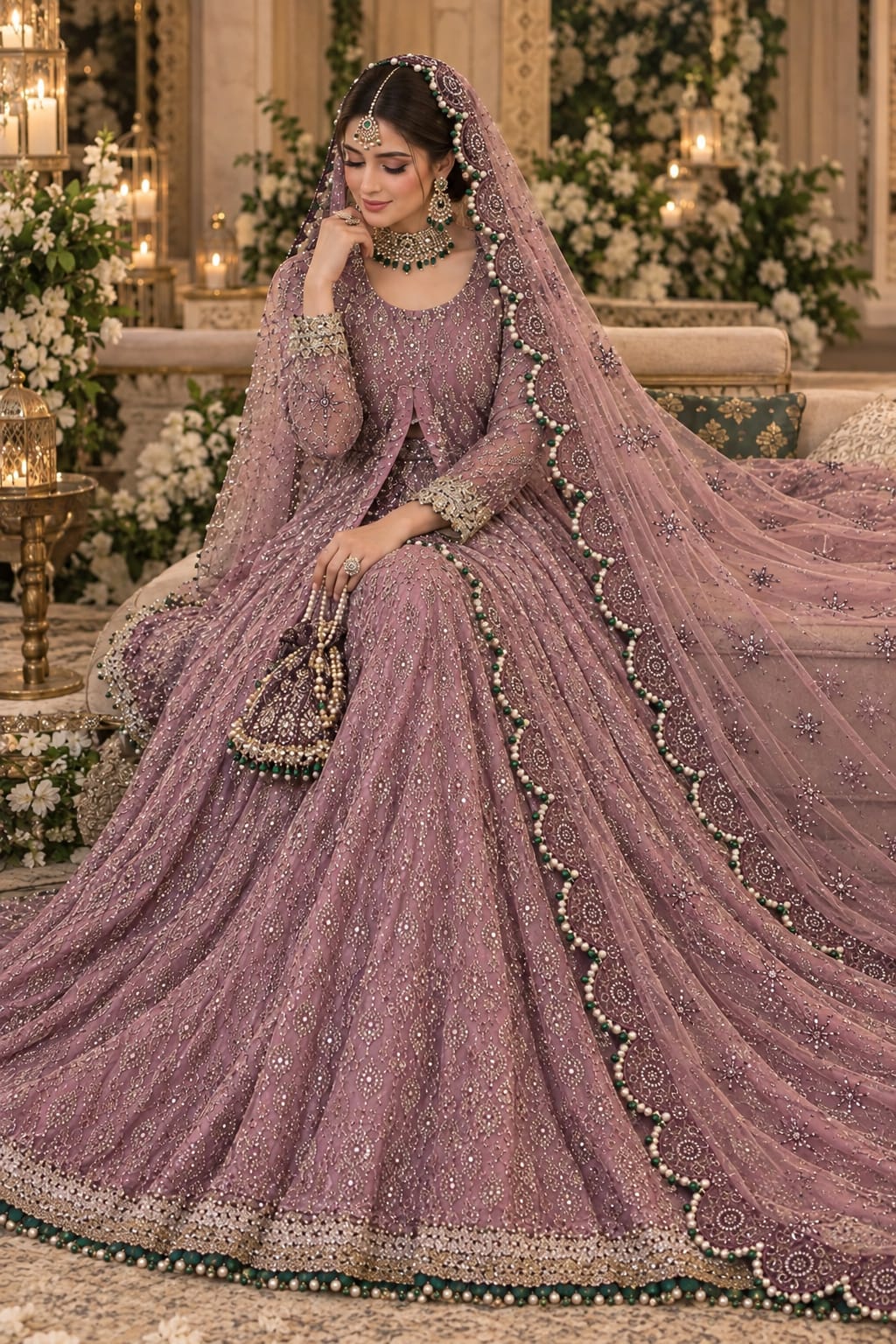 Mauve Majesty Lehenga
