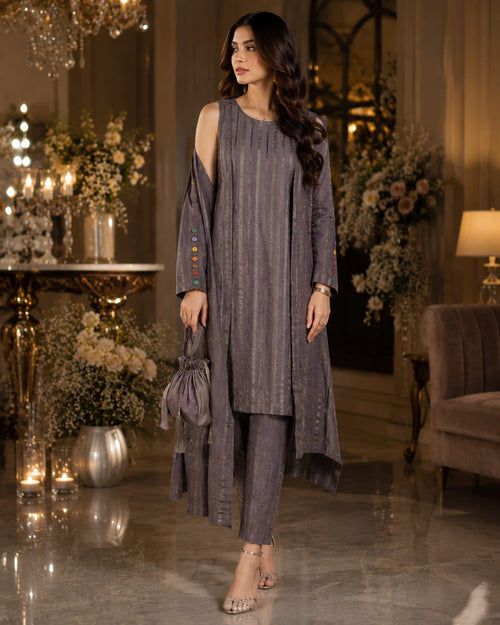3-Piece Long Jacket and Trouser Set